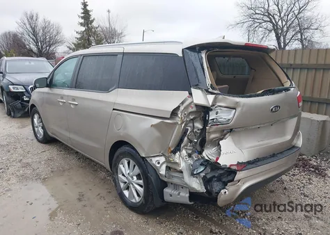 2015 Kia Sedona Lx из США, поврежденный, VIN KNDMB5C1XF6041982